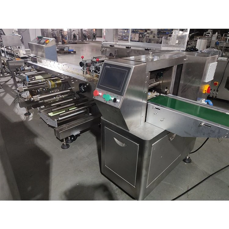 down roll double film roller automatic packaging machinery plastic flow wrapping China supplier